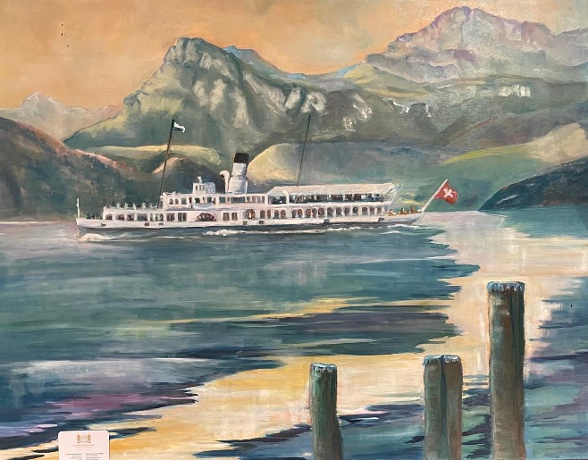 Leo Camenzind: Dampfschiff auf dem Vierwaldstättersee